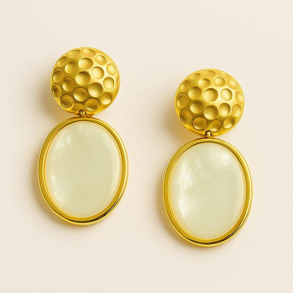 Luna Dusk Textured Drop Earrings