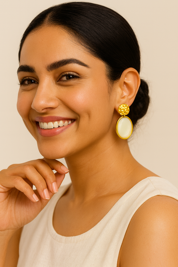 Luna Dusk Textured Drop Earrings