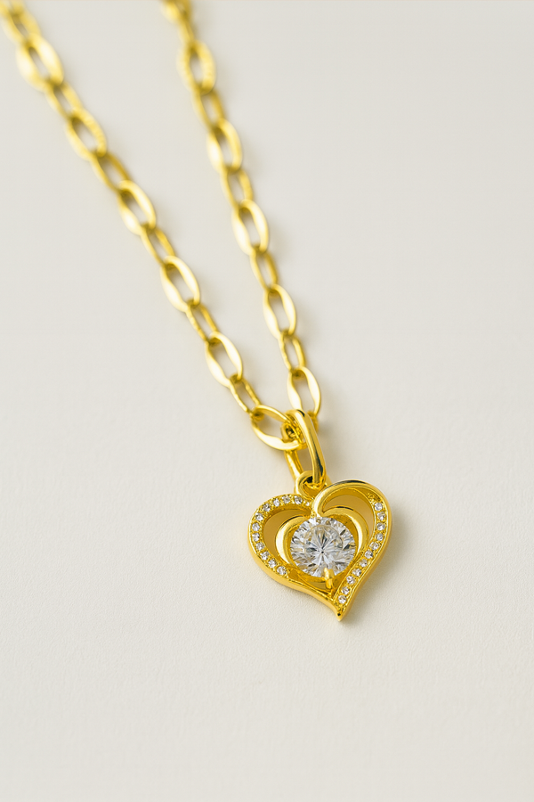 Luxe Love – Simple Gold Heart Chain
